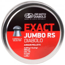 JSB Jumbo Exact RS Pellets 5.52mm .22 Calibre 13.43 grain Tin of 500
